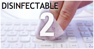 feature 2 disinfectable Man Machine logo hygienic waterproof keyboards mice clean with alcohol clean with chloride silent typing use keyboard in hospital
