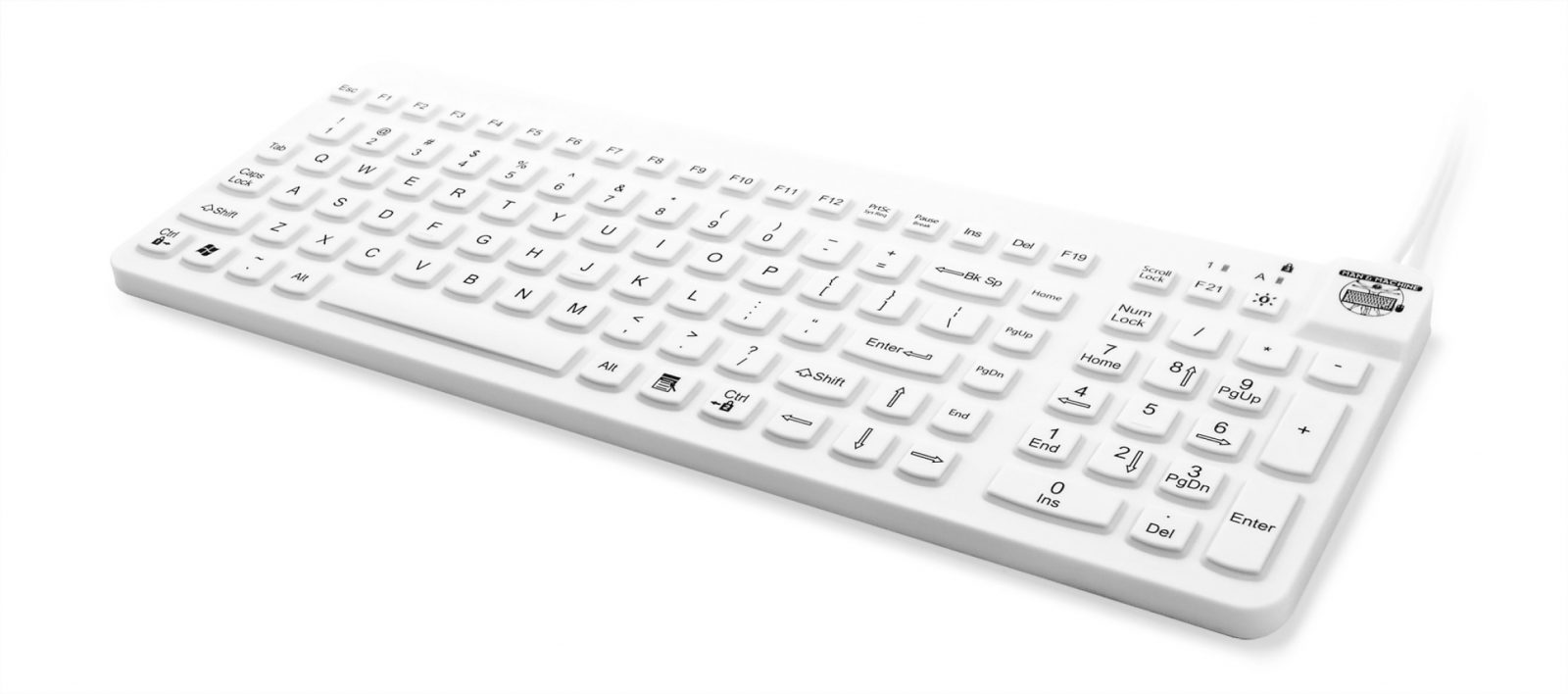 Waterproof Hygienic White Really Cool Keyboard
