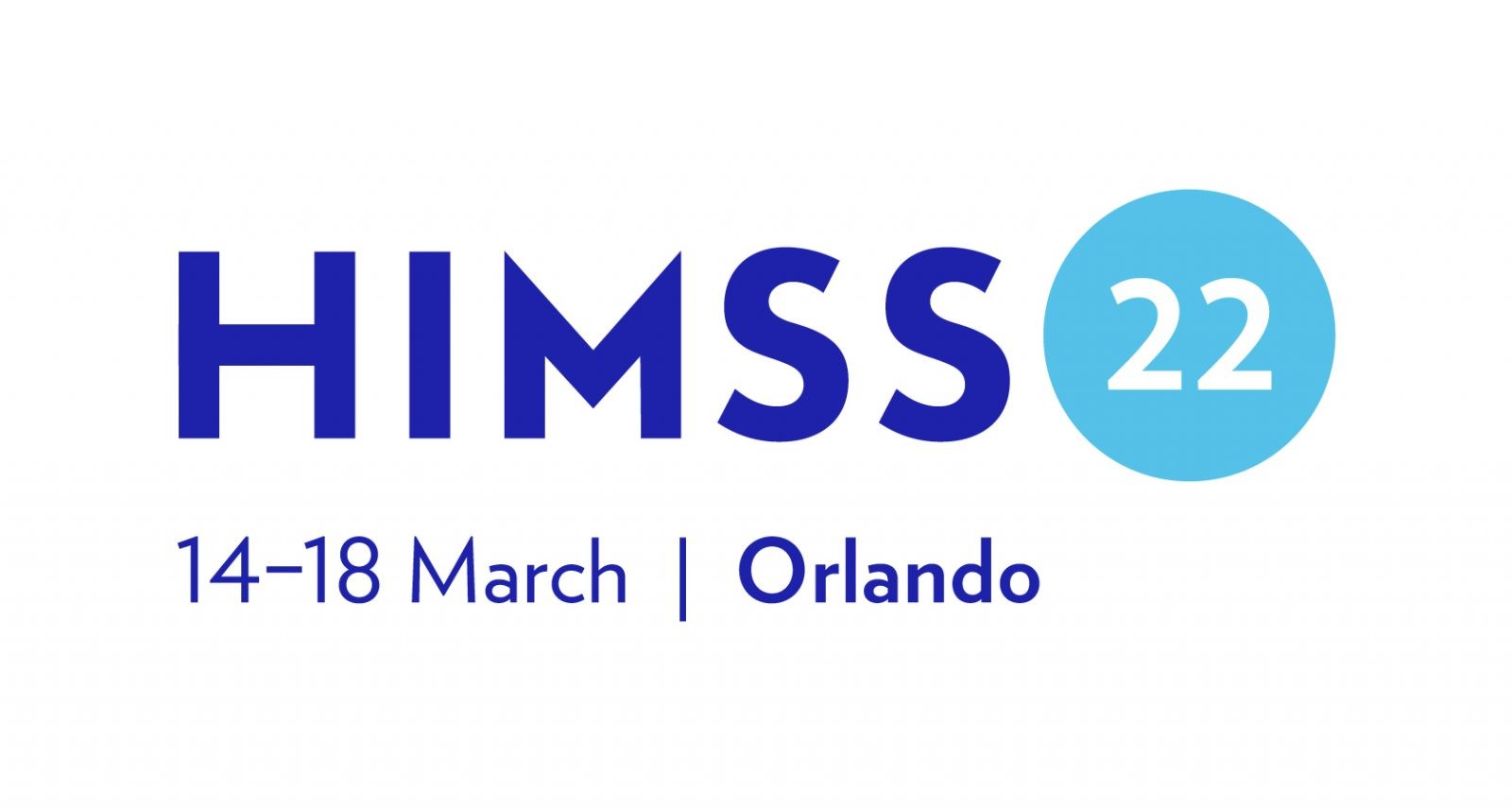 HIMSS22 logo Orlando Blue