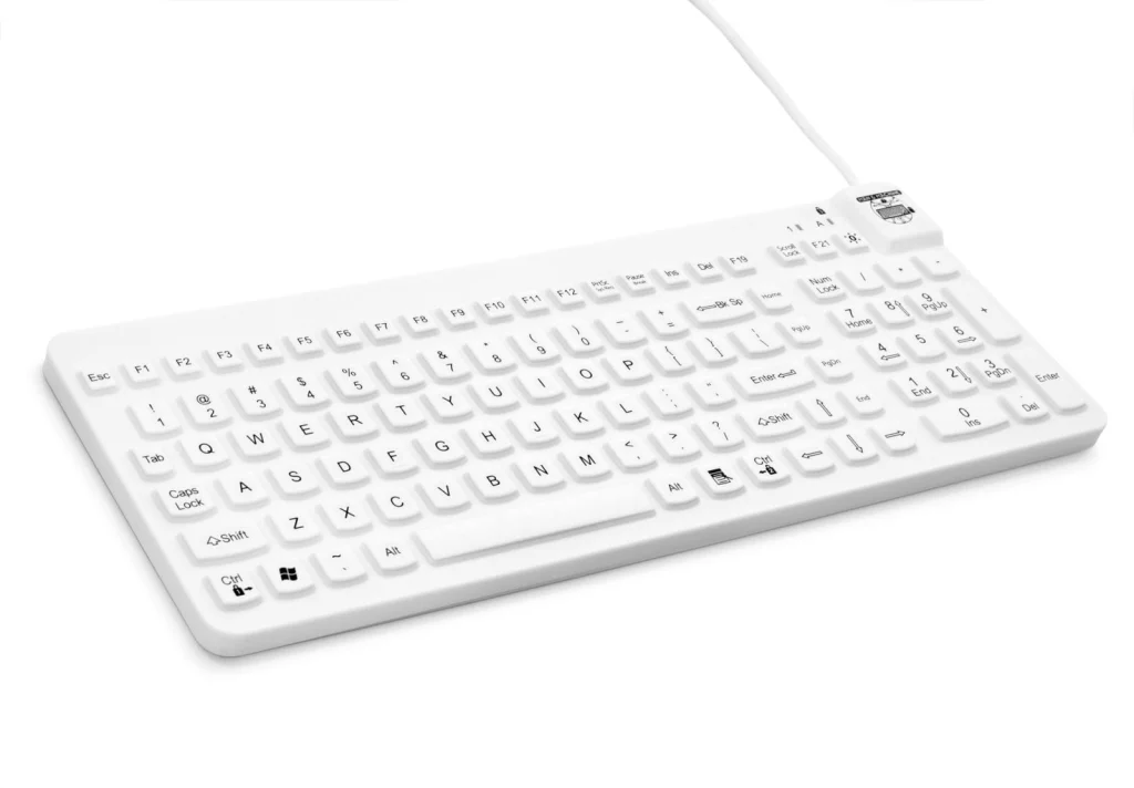 Really Cool Keyboard — White angled view