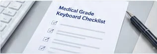 Medical Grade keyboard checklist